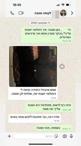 ביקורת לקוח 3 — צילום מסך של שיחה
